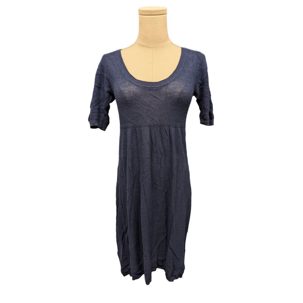Akualani Cashmere Mohair Wool Semi Sheer Knit Small Dress
